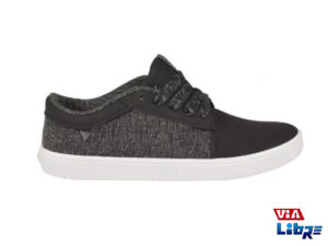 Zapatilla urbana de lona gris