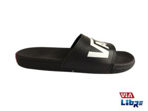 ojota tipo chinela negra vans