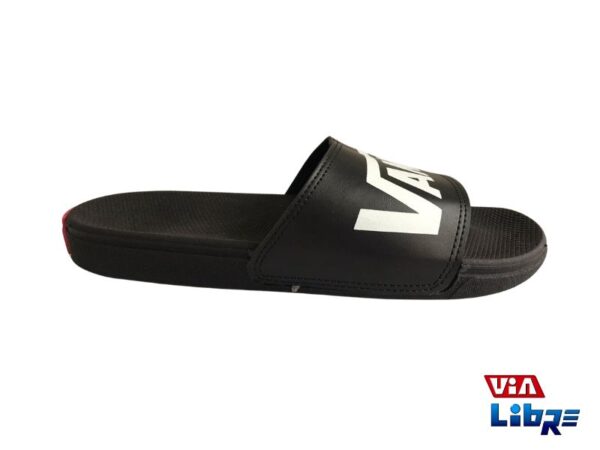 ojota tipo chinela negra vans