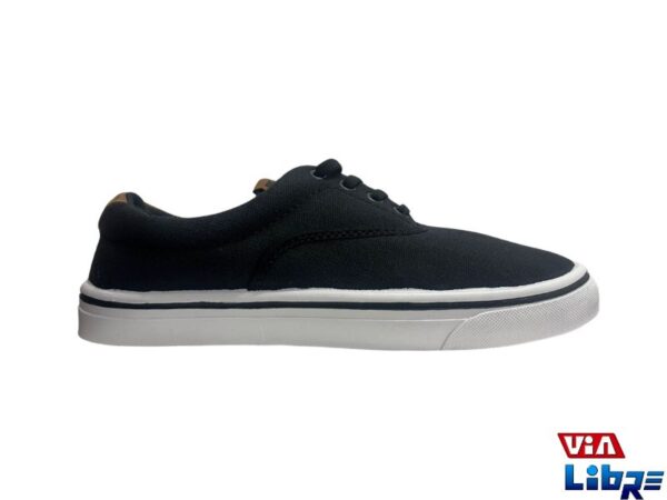 Zapatillas nauticas de lona negra