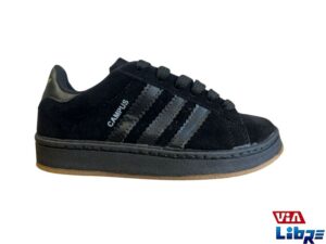Zapatillas urbanas gamuzadas negras