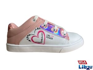 Zapatillas urbanas de ecocuero blanca