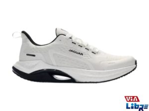 Zapatilla deportiva de macrame jaguar blanca