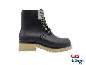 borcegos de ecocuero negro