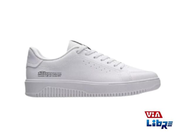 Zapatillla urbana de ecocuero blanca olympikus