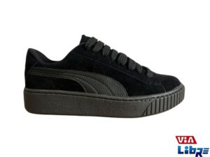 Zapatillas urbanas gamuzadas negras