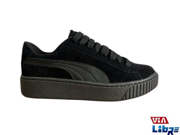Zapatillas urbanas gamuzadas negras