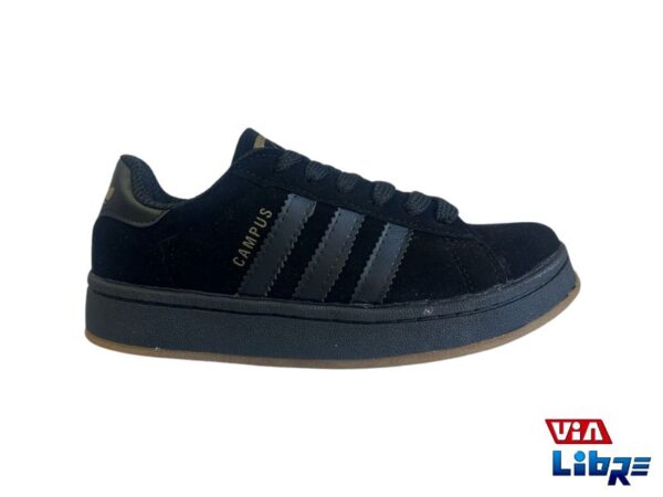 Zapatillas urbanas gamuzadas negras