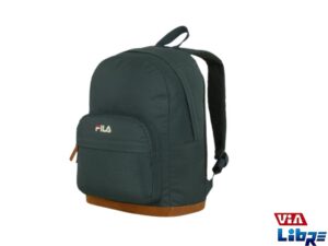 Mochila unisex de lona fila negra
