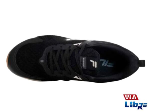 Zapatillas deportivas de macrame fila negro/blanco - Imagen 2