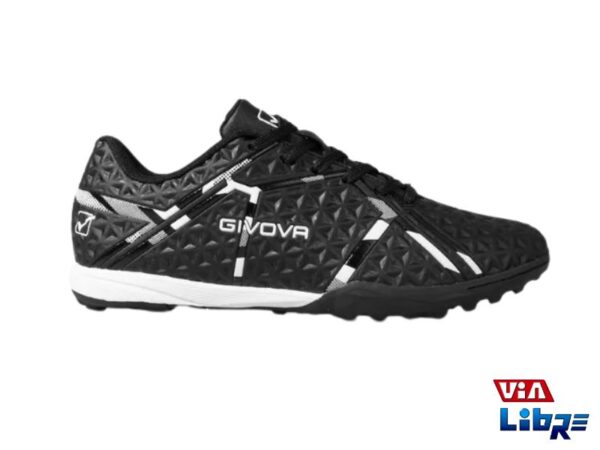 Botin f5 de ecocuero negro/blanco