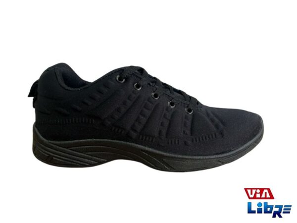 Zapatilla deportiva de macrame negra