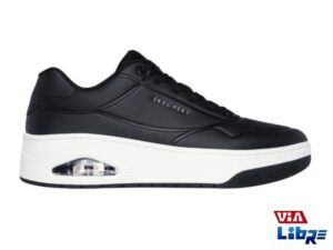 Zapatilla deportiva urbana skechers Negra con camara