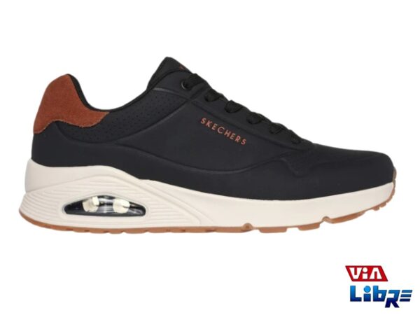 Zapatilla deportiva urbana skechers Negra con camara