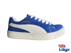 Zapatilla urbana gamuzada Azul