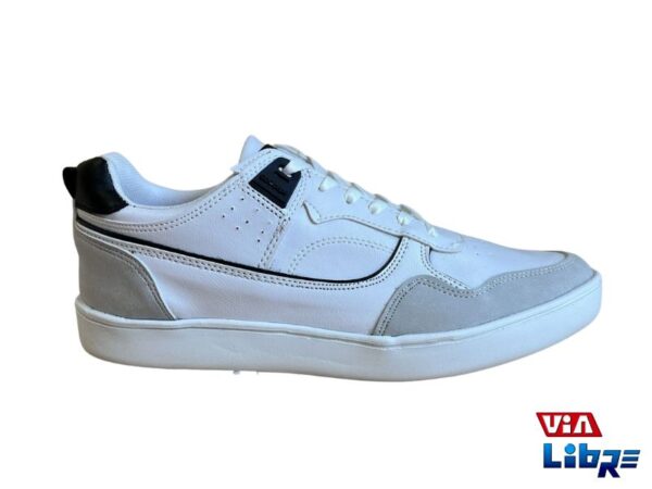 Zapatillas urbanas de ecocuero blancas