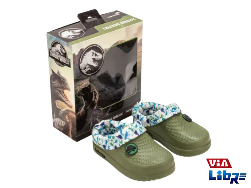 Zueco de goma eva de jurassic park