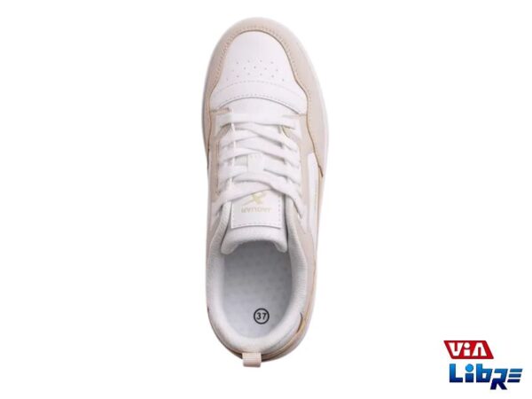 Zapatillas urbanas de ecocuero beige - Imagen 2