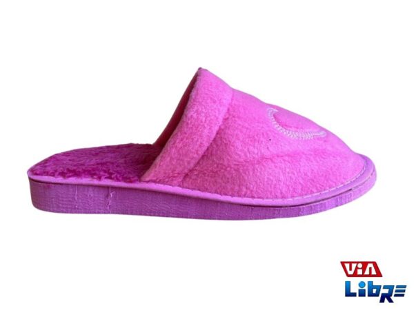 Pantufla cerrada rosa - Imagen 2