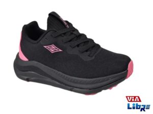 Zapatillas de trekking negro/rosa