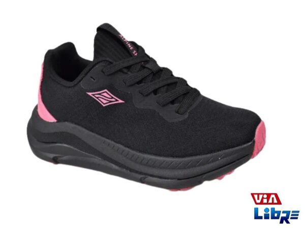 Zapatillas de trekking negro/rosa