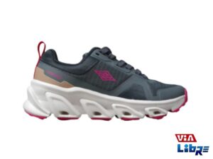 Zapatillas de trekking gris/rosa