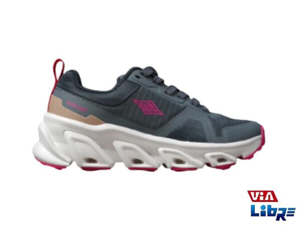 Zapatillas de trekking gris/rosa
