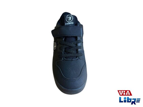 Zapatillas urbanas de ecocuero negras - Imagen 2