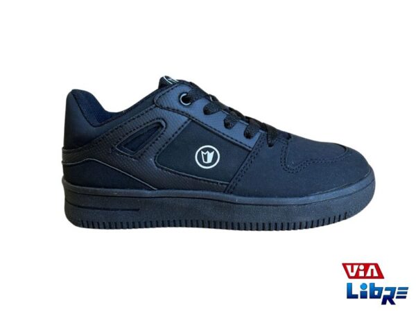 Zapatillas urbanas de ecocuero negras