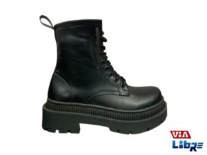 Borcego de ecocuero negro