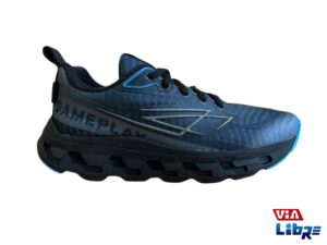Zapatilla deportiva de macrame para niños negra