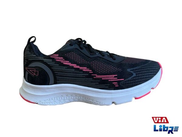 Zapatilla deportiva de macrame negra liviana