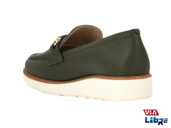 Zapato bajo de dama tipo mocasin de ecocuero - Imagen 2