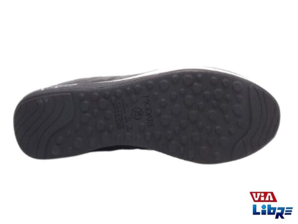 Zapato bajo de dama con camara de ecocuero negro - Imagen 2