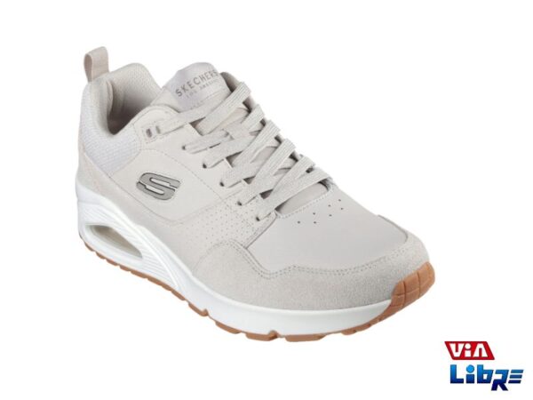 Zapatillas deportivas de macrame skechers blanco/ceniza