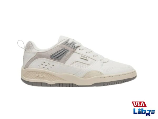 Zapatillas deportivas de macrame fila blanco/gris