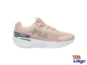 Zapatillas deportivas de macrame fila rosa/blanco