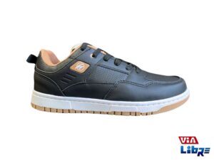 Zapatillas urbanas de ecocuero negras