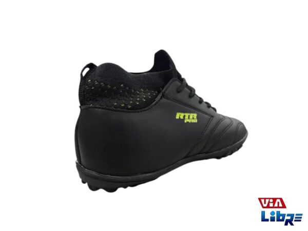 Botin futbol 5 de ecocuero negro - Imagen 2