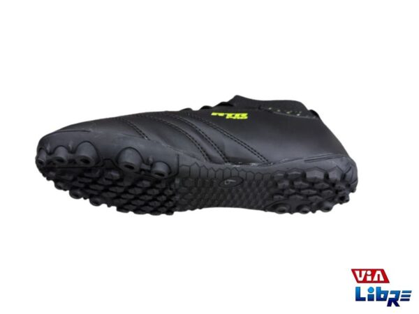 Botin futbol 5 de ecocuero negro - Imagen 3