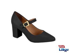 Zapato casual taco ancho vizzano negro