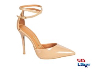 Zapato tipo stiletto vizzano beige/charol