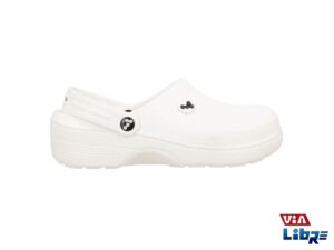 Zueco tipo crocs de goma eva blanco