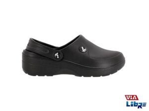 Zueco tipo crocs de goma eva negro