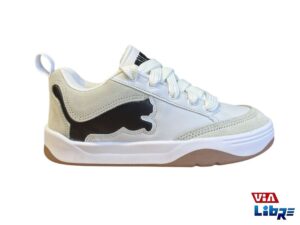 Zapatillas urbanas de ecocuero blancas