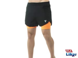 Short calza negro/naranja