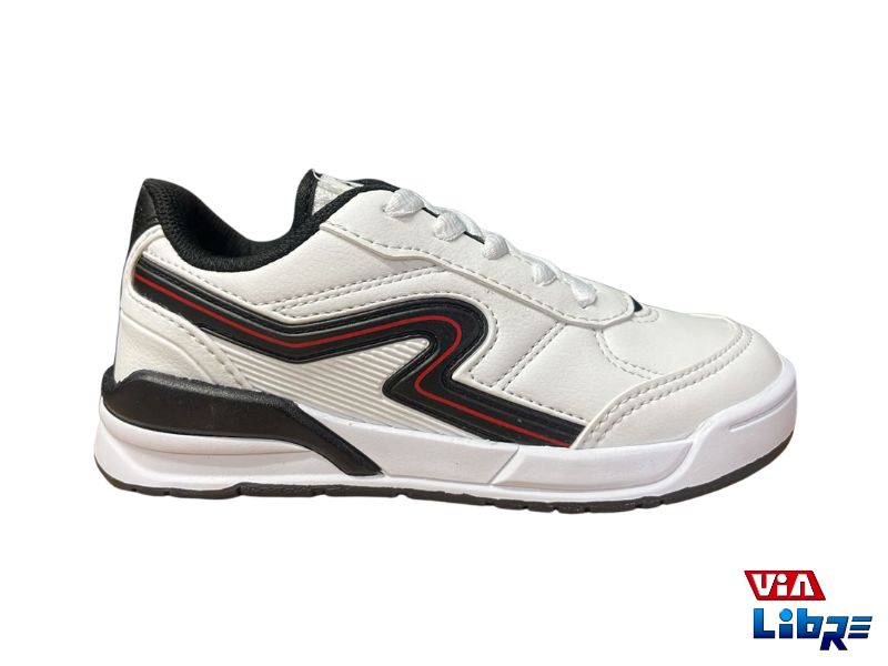 Zapatillas urbanas de ecocuero blancas