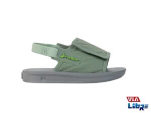 chinela playera rider gris/verde