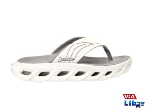 Ojota playera de goma eva rider blanco/gris