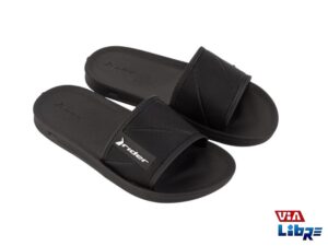 Chinela playera de goma negra